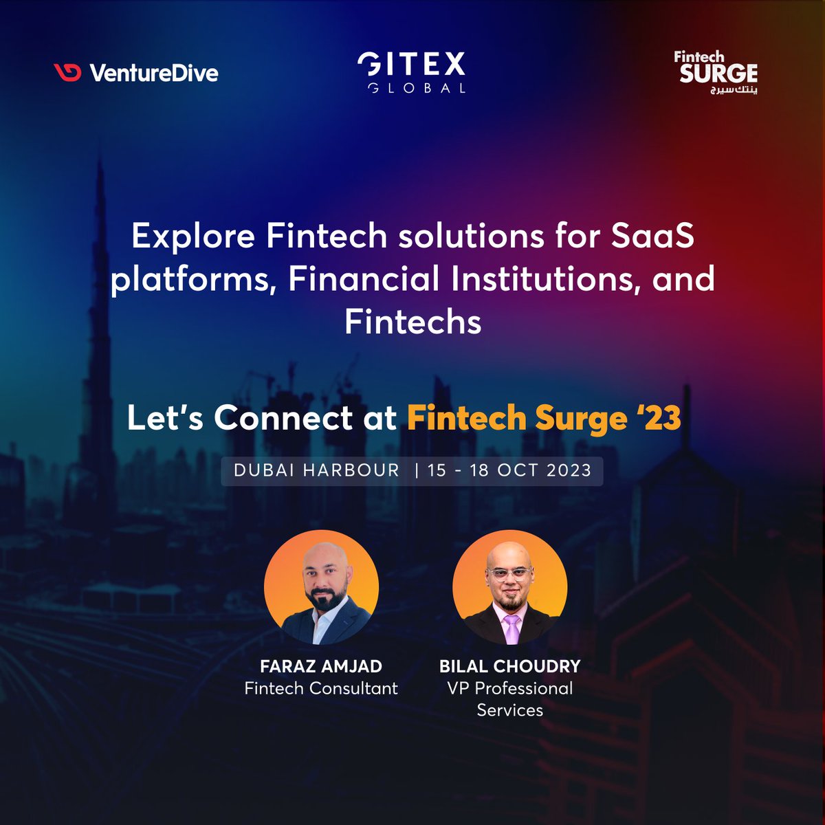 VentureDive's tweet photo. Attending the largest fintech event in MENA?
Connect with our seasoned experts to discuss innovative solutions in #fintech!
#fintechsurge #venturedive #gitexglobal2023 https://t.co/YYQ3OunLVi