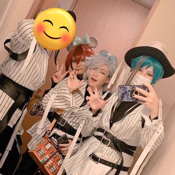 仮装注意 スケアリーオクタwithリドルでさんでした 一緒に歩いてる3人が可愛くて終始にやけていました… #Dハロツイステ