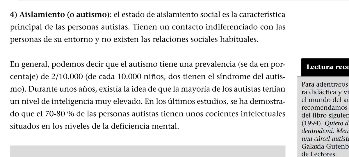 Grilla_a_secas's tweet photo. Comunidad #soyautista, estudio Educación Social en la UOC y necesito vuestra ayuda para pedir la actualización de los contenidos de la asignatura Acción socioeducativa y Diversidad Funcional. En los cuales aparece la siguiente información: 
#sharediversitas #diversidaduoc https://t.co/H6u2M0ExHr