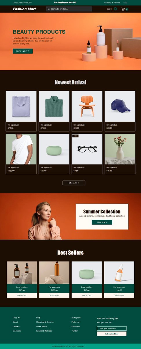 koderimran's tweet image. 5 useful keypoints for selecting your online shop in WIX:
1. User-Friendly Design and Navigation
2. High-Quality Product Listings
3. Secure Payment and Checkout Process
4. Search Engine Optimization (SEO)
5. Marketing and Analytics
#wix #wixwebsite #EcommerceWebsite #wixstore