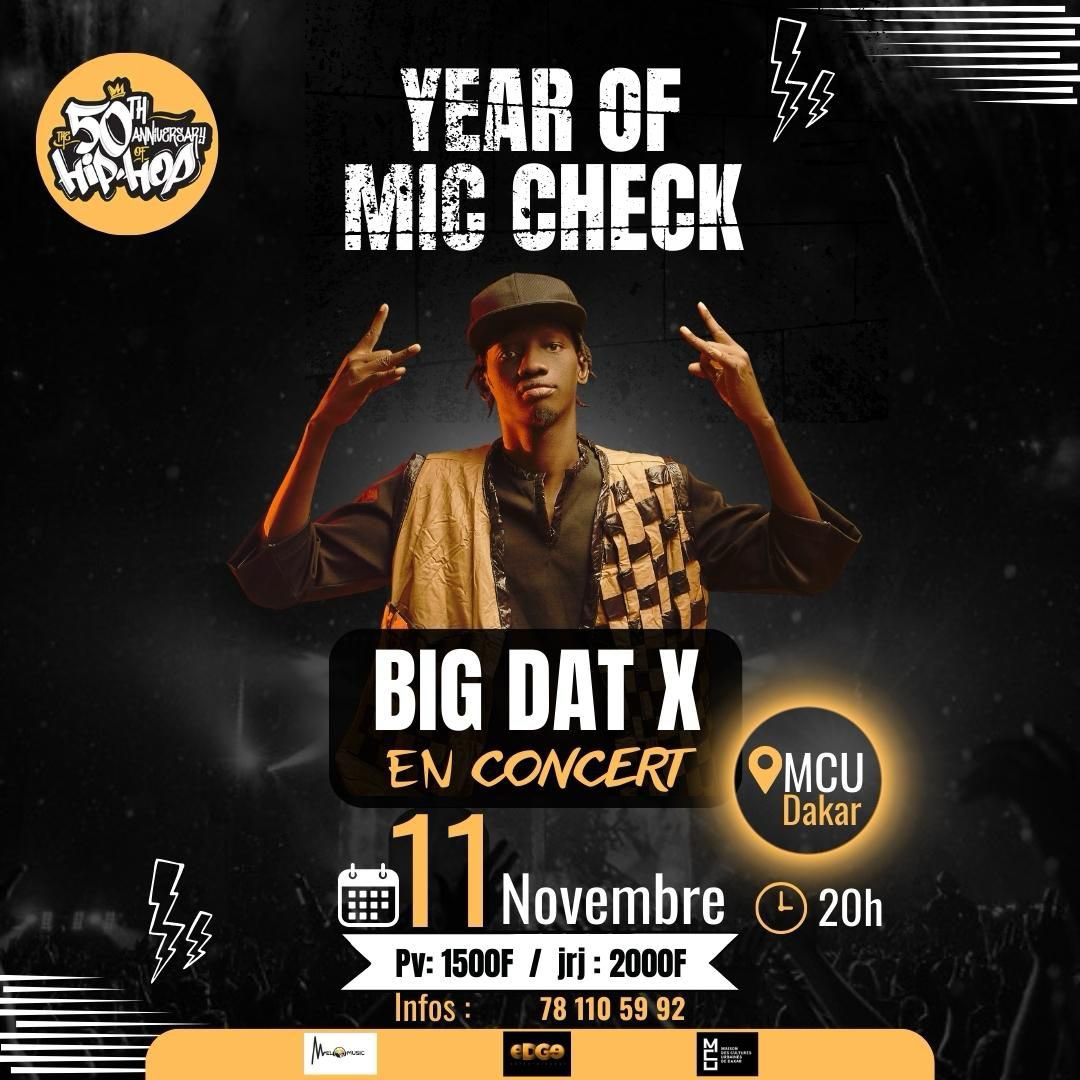 Noo_IDcard's tweet image. Let’s Celebrate da "Year of Mic Check"  from Thiés to Dakar 🚀🔥
🗓️ 11 Novembre 2k23
📍MCU de Ouakam 
————
PV : 1500F
JJ: 2000F
Contacts : 781105992
———
Artwork: Isma Izapt

#bigdatx #miccheck #melomusic #edge #chambre9 #Thies
