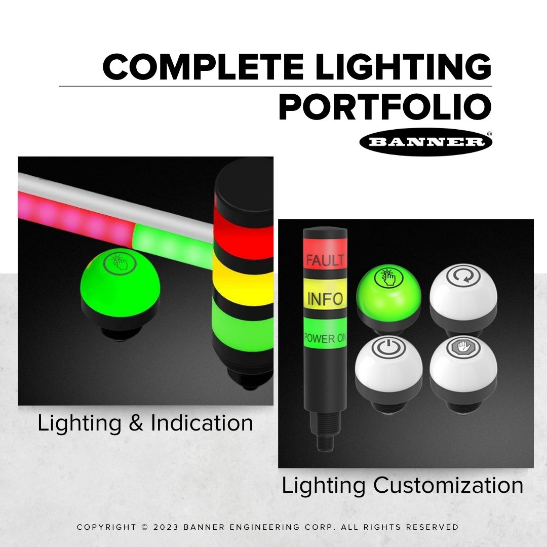 BannerSensors's tweet photo. Explore the brilliance of Banner's expanded #ledlighting portfolio and the enhanced capability of customized lighting products!
Lighting & Indication: https://t.co/j1hD4lgKuU
Customized Lighting Solutions: https://t.co/rxYXhoBIaF
#LEDlighting #towerlights #indicators https://t.co/8wf2lFqfEn