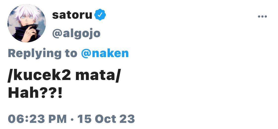 nanoxxyloh's tweet photo. #twotweets AU seorang Nanami Kento cuma nanya… eh….
Yang tabah ya brokkkk
#nanami #nanamikento #JujutsuKaisen #jjk https://t.co/8yLZr8btI1