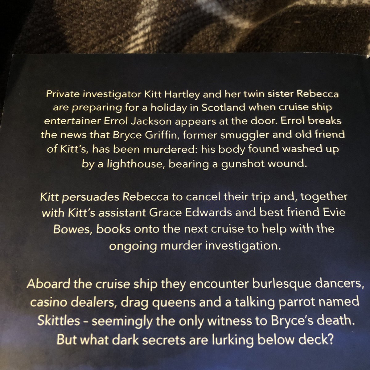 Book six in the Kitt Hartley Yorkshire mysteries series by @Helenography 
was another enjoyable read. I liked that this murder mystery took Kitt on a cruise ship. Looking forward to the next adventure!😊📖 #justread #ABodyByTheLighthouse