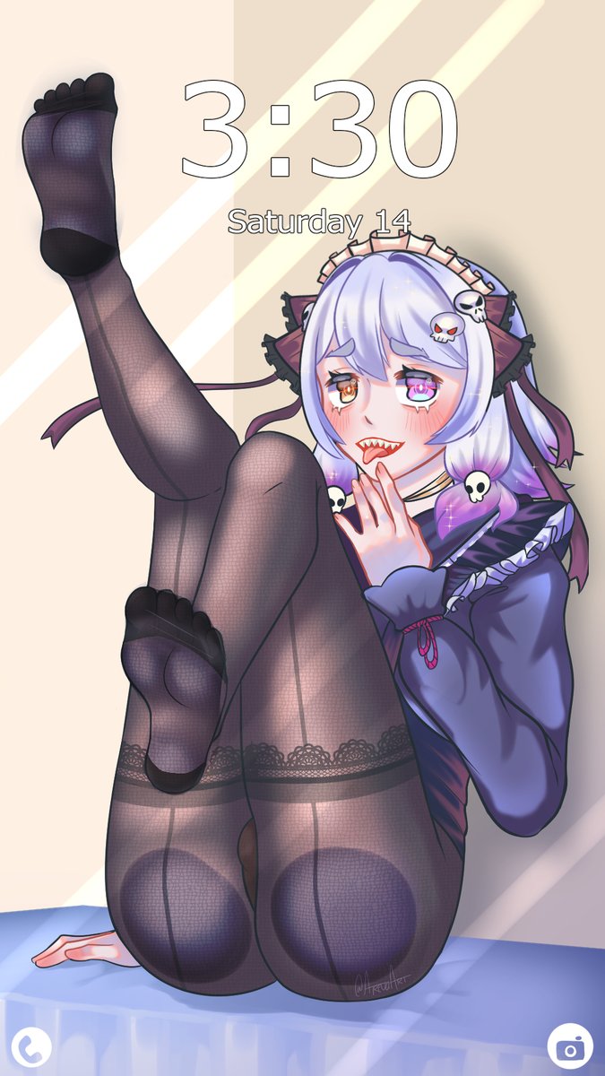 ArevaArt's tweet photo. a little something for my sweet femboy @AbykaiNee !!!
I loveee your design and I just needed to add you to my phone >:D gl getting out
======
#femboy #fanart #femboyfanart #DigitalArtist #illustration #whitehaired #skulls #stockings #wallpaper #CLIPSTUDIOPAINT https://t.co/iBT6jibneW