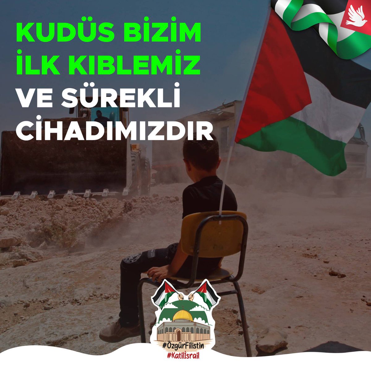 HurEkip's tweet photo. 📢 HASHTAG çalışmamız başladı!

Siyonizme karşı mücadelelerinde Filistinli kardeşlerimizin yanındayız. 

#ÖzgürFilistin #Katilİsrail hashtaglarına yazıyoruz. https://t.co/HnVPhrwA2E