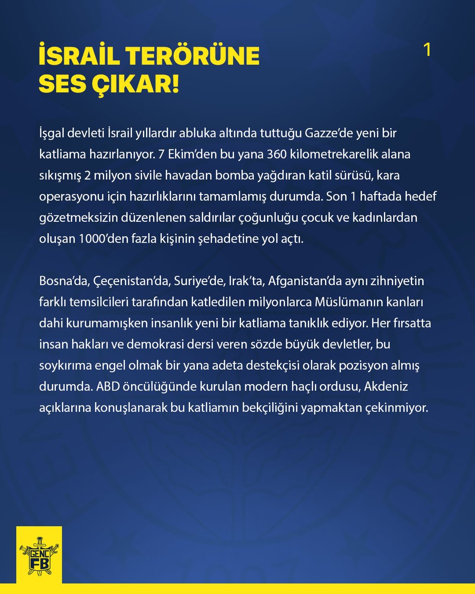 gencfborg's tweet photo. İSRAİL TERÖRÜNE SES ÇIKAR! https://t.co/gQ0ad6Sgvg