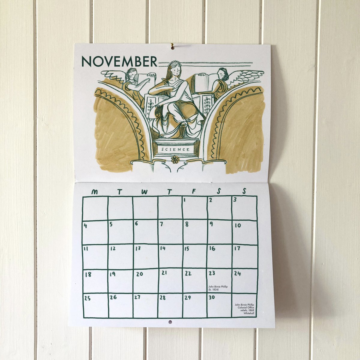 My 2024 calendar is here! It celebrates 12 sculptures in London on their sculptors’ birthdays. Live in my shop now! graciedahl.bigcartel.com/product/2024-c…