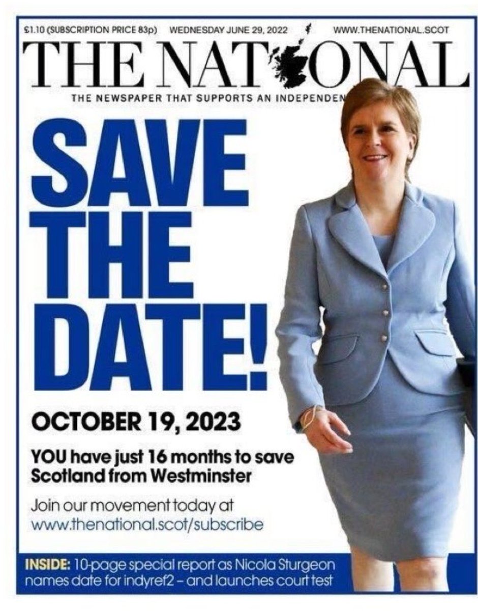 nationalismwat1's tweet photo. Yesterday 7 million Scottish indy supporters took to the street to demonstrate their support for #insyref2 in 4 days time.
Hamish McDougal who lives near The Barras said, "When The National printed the promise of indy ref 2 we were skeptical but this time Sturgeon delivered." https://t.co/u3ph5WkyZS