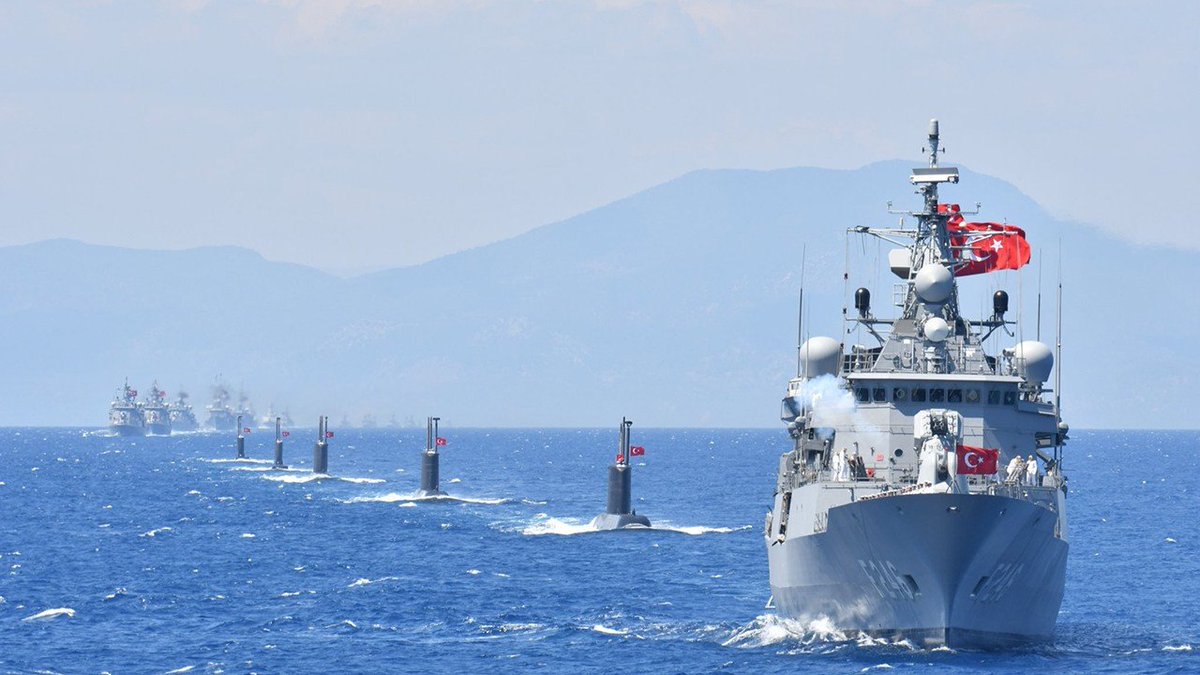 Politikalojik's tweet photo. Türk Deniz Kuvvetleri Komutanlığı, 16-20 Ekim tarihleri arasında Doğu Akdeniz'de yapacağı tatbikat için NAVTEX yayınladı. 

Okyanus ötesinden Akdeniz'e gelip çöreklenmeye çalışanlara beklenen cevap geldi. 🇹🇷 https://t.co/Z2WEE4aQ7x