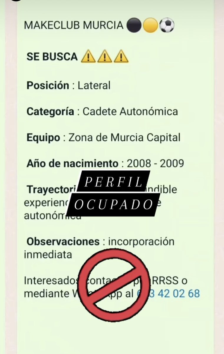 .<a href="/MakeClubMurcia/">MakeClub Murcia</a> FUNCIONA! Esta semana, estos dos perfiles han sido cubiertos gracias a Make Club Murcia.

Para hacerlo tú también, solo tienes que descargarte la App, darte de alta y verificar tu cuenta con el código 🚨MCM6🚨 a través de sus RRSS o WhatsApp! 

No pierdas tiempo!