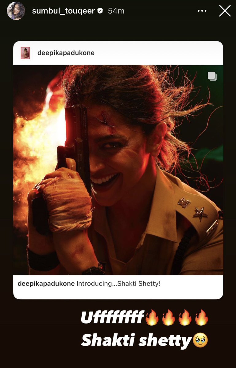 #ShaktiShetty! 🔥
#SinghamAgain 

#RohitShetty,
#DeepikaPadukone & #SumbulTouqeerKhan ❤️🧿