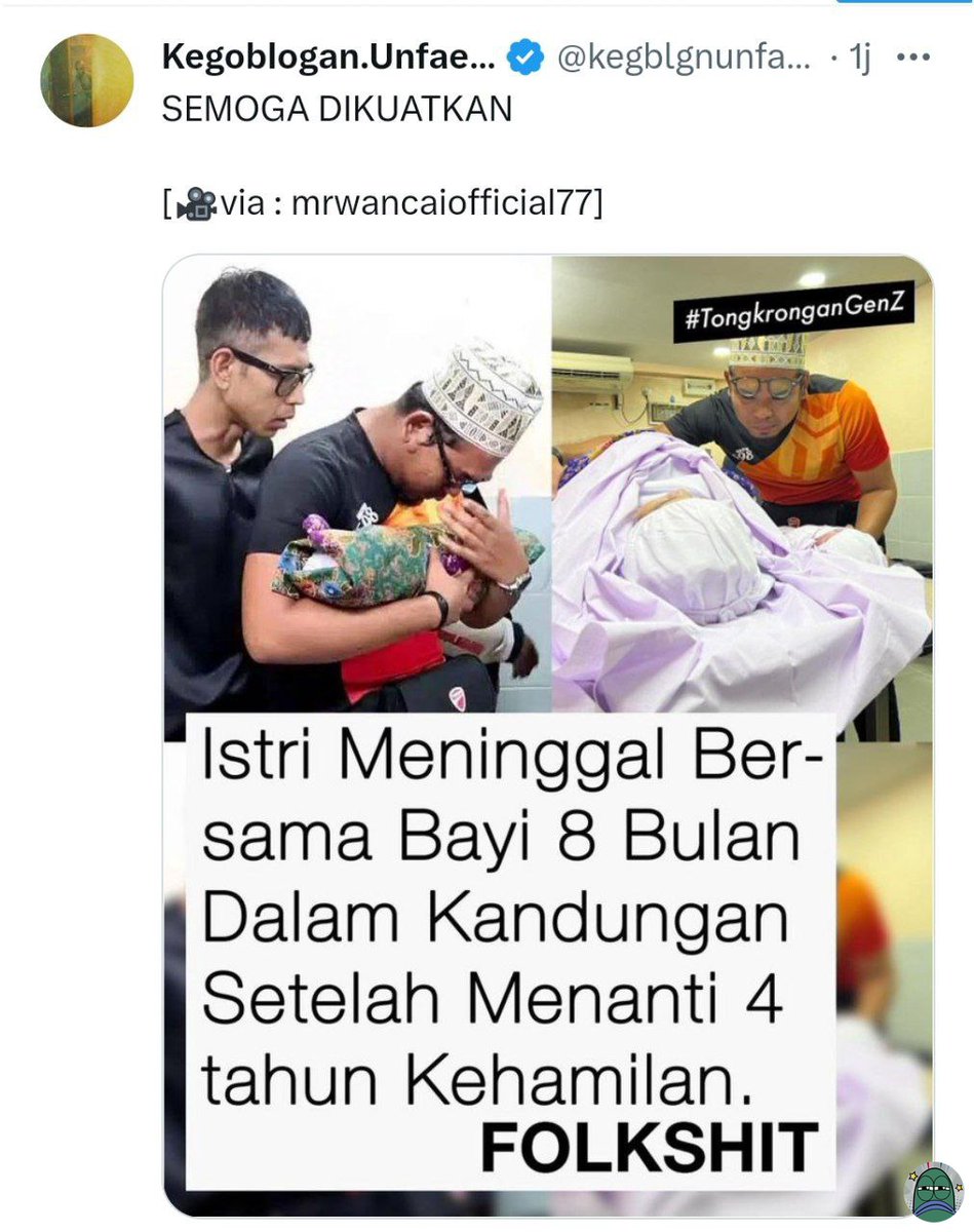 tanyarlfes's tweet photo. 💚 kalo meninggal abis lahiran itu penyebab nya apa deh? w cewe jdi takut😭 https://t.co/2vvsUeXTnb