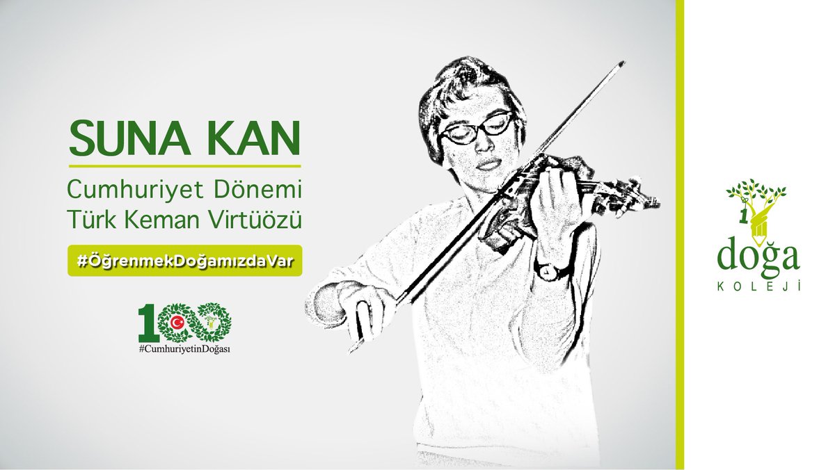 DogaOkullari's tweet photo. #CumhuriyetinDoğası
Suna Kan, "Harika Çocuk" olarak yeteneği küçük yaşta tespit edilen sanatçımız, Türkiye'nin en iyi keman virtüözlerinden birisi olarak tanınarak, uzun yıllar Cumhurbaşkanlığı Senfoni Orkestrası'nda solist ve başkemancı olarak görev yapmıştır. https://t.co/BlQtXi8qEo