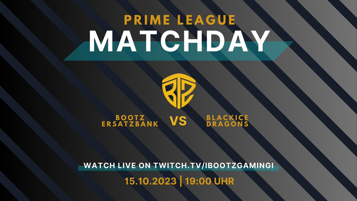 bootzgaming_gg's tweet photo. @PrimeLeague Matchday!

Unser Academy Team startet heute um 19 Uhr in den Prime League Split gegen @blackice_e Dragons!

Schaut live auf Twitch rein:
https://t.co/gYQHPjMlGl

Um 15:00 Uhr ist auch unser Division 5 Team Enchanted Ermine am Start (ebenfalls auf Twitch)

#bootz https://t.co/Q2752h7wAn