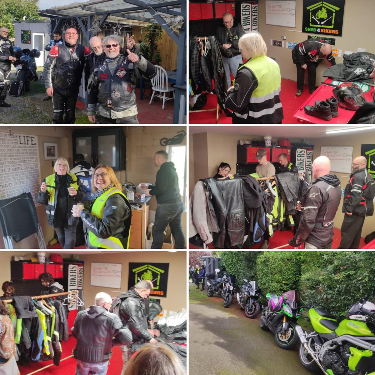 Shed4Bikers's tweet photo. The Pay it Forward campaign was first started @Shed4Bikers in 2017, Helping anyone that needed it. It consists of used but good PPE, if it fits it's yours! Gear can be very expensive, so we do what we can to help. We had an open day Saturday so people could grab some free gear. https://t.co/sBuiCYQjKR