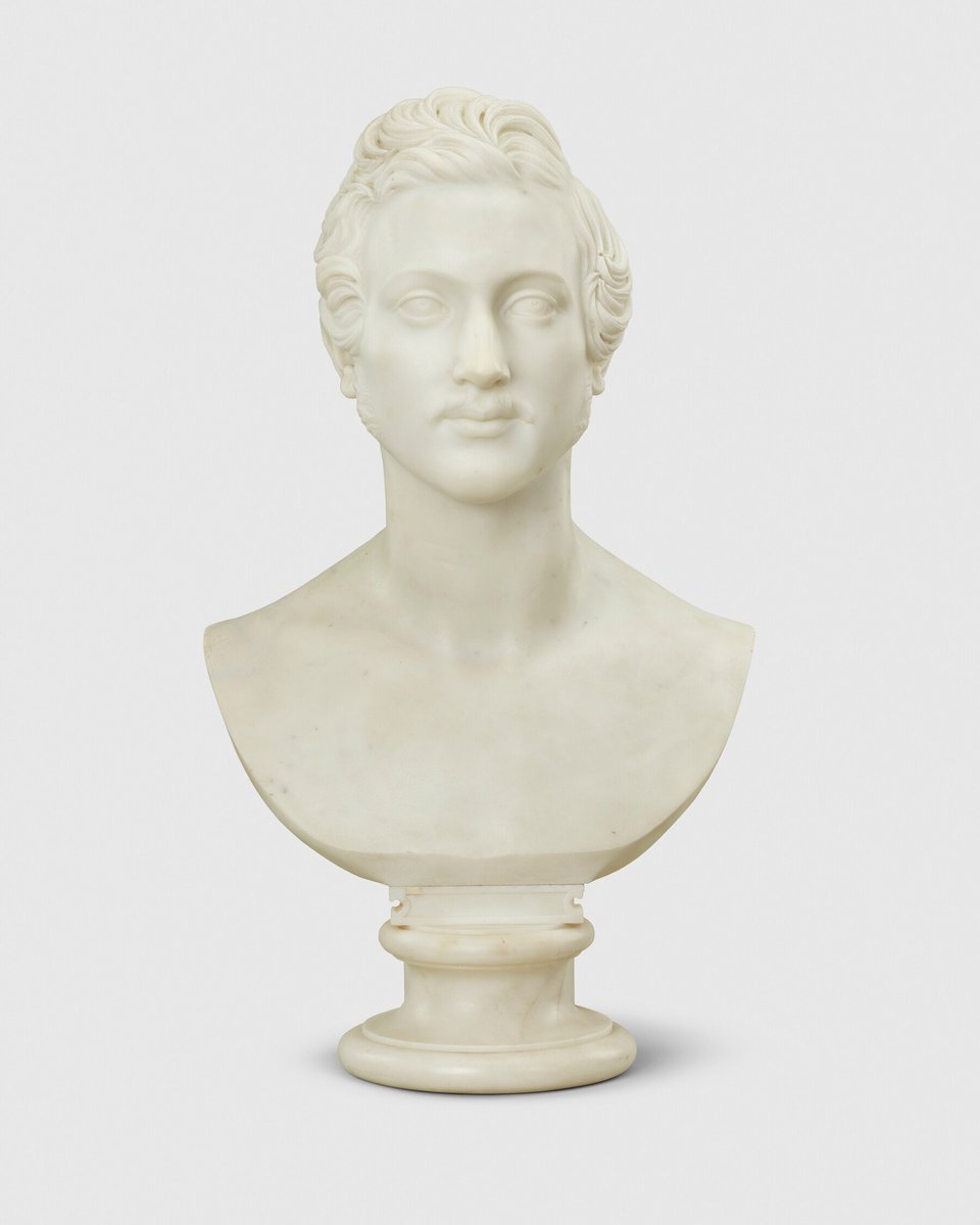 #OTD in 1839, #QueenVictoria proposed to Prince Albert. This miniature was painted soon after his return to Coburg having accepted the Queen’s proposal. Prince Albert sent this bust, carved in Rome where he spent time as a student, to Victoria, who kept it by her desk.