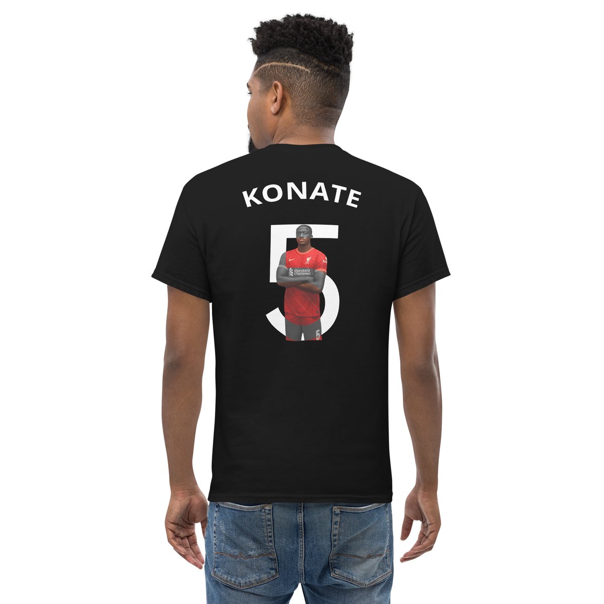 worldwide843631's tweet photo. NEW PRODUCT  

Konate T-Shirt

Available in Black or White and in all sort of sizes  

Available to order now!  #LiverpoolFC #tshirts https://t.co/kuQ49TX1Jg