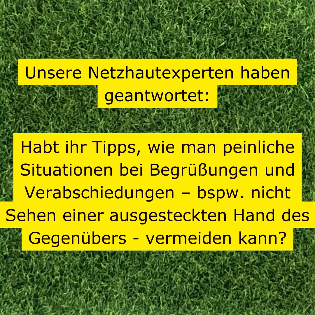 Heute ist der letzte Tag der Woche des Sehens und wir beschäftigen uns heute mit den täglichen Herausforderungen, die einem im Alltag mit einer Sehbehinderung begegnen können.
pro-retina.de/fragen-sie-ihr…
#WocheDesSehens #NetzhautExperten #ZusammenSindWirStark #Verein #WorldRetinaDay