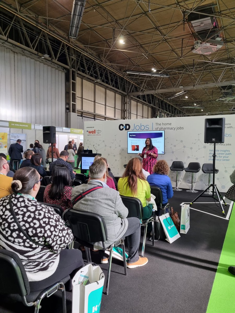 The wonderful Harpreet Chana @MentalWealthAcd discussing burnout in the Professional Development and Careers Theatre #PS23UK