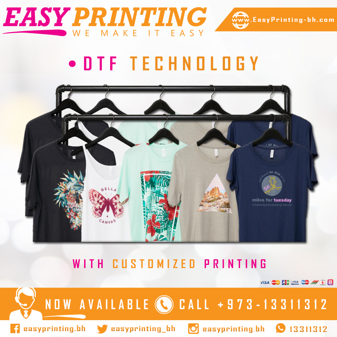 easyprinting_bh's tweet photo. ● Get your T-shirts printed with DTF Technology in high-quality colors with our Free Delivery Service! For orders, Call or WhatsApp: +973-13311312. #EasyPrinting #WeMekeItEasy #Bahrain #Riffa #Manama #Hidd #Muharraq #Zallaq #Hamadtown #Arad #Isatown #Amwaj #Hamala #Juffair https://t.co/VOYuHAvskN