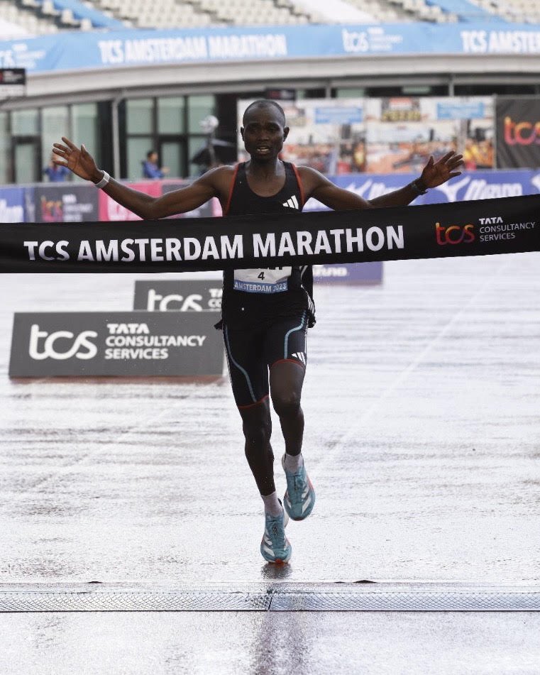 How to run Amsterdam, by Joshua Belet. 😎⚡ The Kenyan takes his second podium of the year with a brand new marathon PB – but this time, nobody is beating him to the top spot. This guy… 🔥 👟 #Adizero Adios Pro 3 ⏱️ 2:04:18 #ImpossibleIsNothing