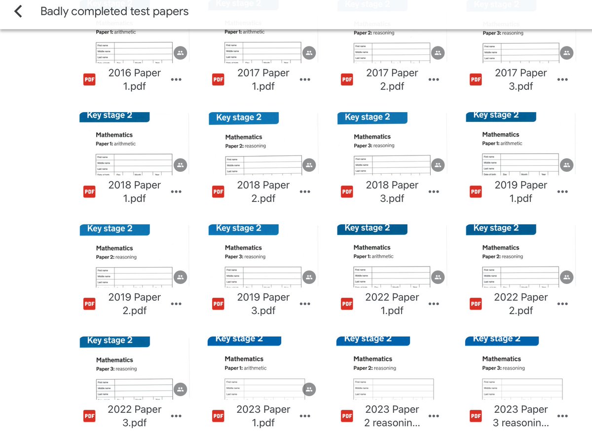 SarahFarrellKS2's tweet image. *new!*
I've now updated this to include the 2023 arithmetic and reasoning papers. All feature common mistakes and errors (although not in every question!)
Useful as whole class, group or independent activities to check for mistakes and discuss  approaches to questions.