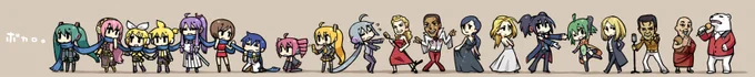 #とにかくワチャーッと集合してる絵を晒す見た人もやる