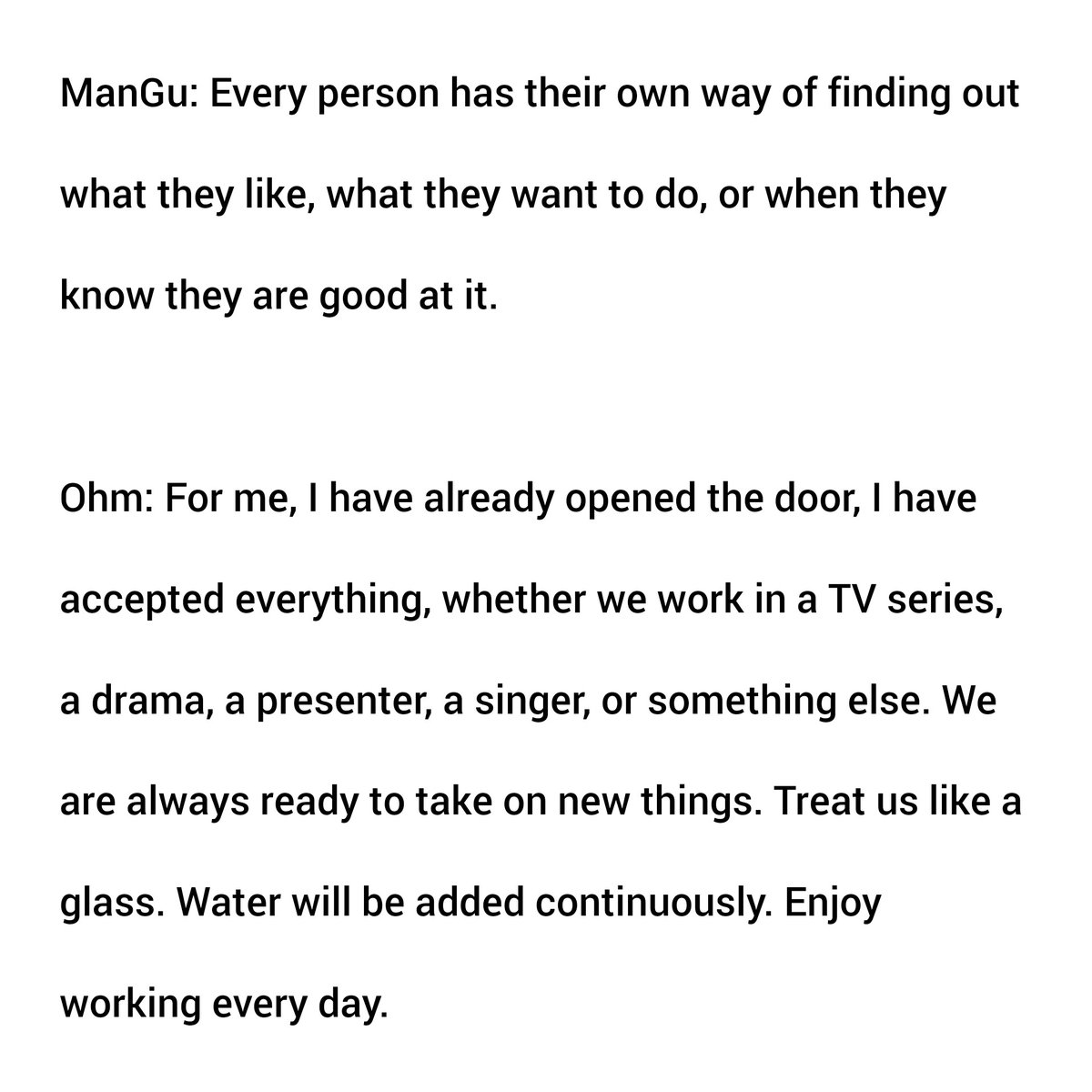 ohmmy_universe's tweet image. Phi Ohm&apos;s interview ⬇️

#OhmThitiwat #โอห์มไง 
#ManGuMagazineXSnapProject