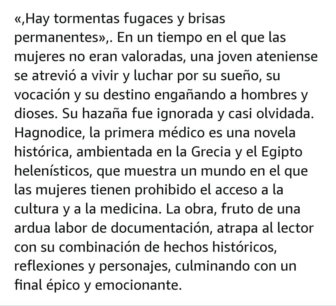 mlalanda's tweet photo. Este libro, novela histórica, sobre la primera médico es fascinante. 
Historia de la medicina, historia del mundo.
Hagnodice. Super recomendable.
Y el autor es escritor y traumatólogo!! (para luego digan...) https://t.co/0CWPMuVMMp