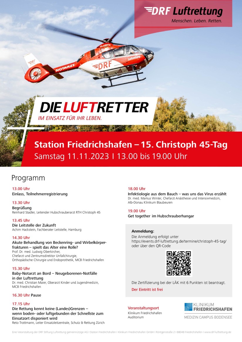 15. Christoph 45-Tag am 11. November in Friedrichshafen dlvr.it/SxSlq7