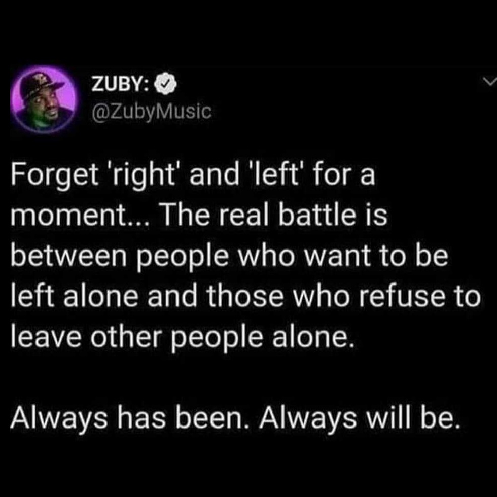 gwpro's tweet image. Prescient and true.  #Zuby #truth #Liberal #Conservative #RightWing #LeftWing #freedom #independence #optout #choice