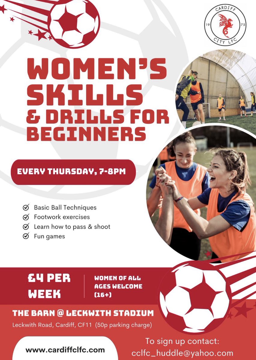 Bob nos Iau 7-8pm #Caerdydd 
⚽️ ⚽️⚽️ 
Every Thursday 7-8pm #Cardiff
#WomensFootball