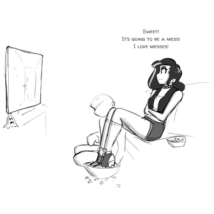 CeleraPrime's tweet photo. She doesn't watch scary movies because they're scary. She watches them because it's always a mess. https://t.co/pzT0n8Hzw7