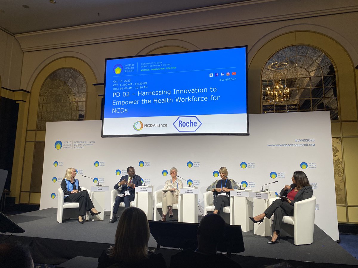 Great points made by Osahon Enabulele @medwma at #WHS2023: we need to raise awareness to policymakers for the need of digital infrastructures. Those are crucial to implement innovative #NCDs prevention solution!