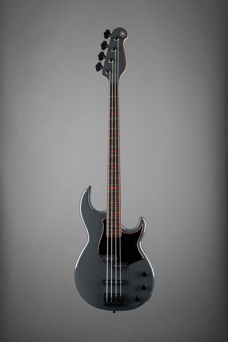 YamahaGuitars's tweet image. "I took the inspiration from a Harley Davidson color scheme on a bike I was thinking of getting. I thought the battleship gray along with the black and red would lend itself really well to a bass.” - Yamaha artist Richard Jones.