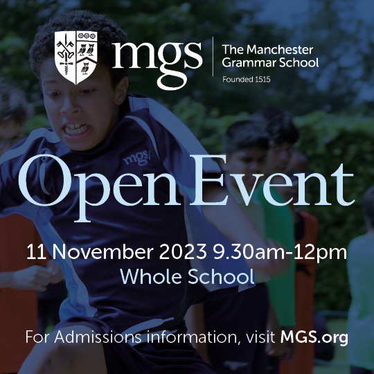 JLifeMagazine's tweet photo. 1 month until the next Open Event held at the Manchester Grammar School. @mgs_1515
Open Morning takes place on Saturday 11 November 9:30-12pm.
Visit https://t.co/9bzYC9L5nK for more information!
#JLife #Magazine #Manchester #ManchesterGrammarSchool #openmorning2023 https://t.co/QQ4wWItV5E