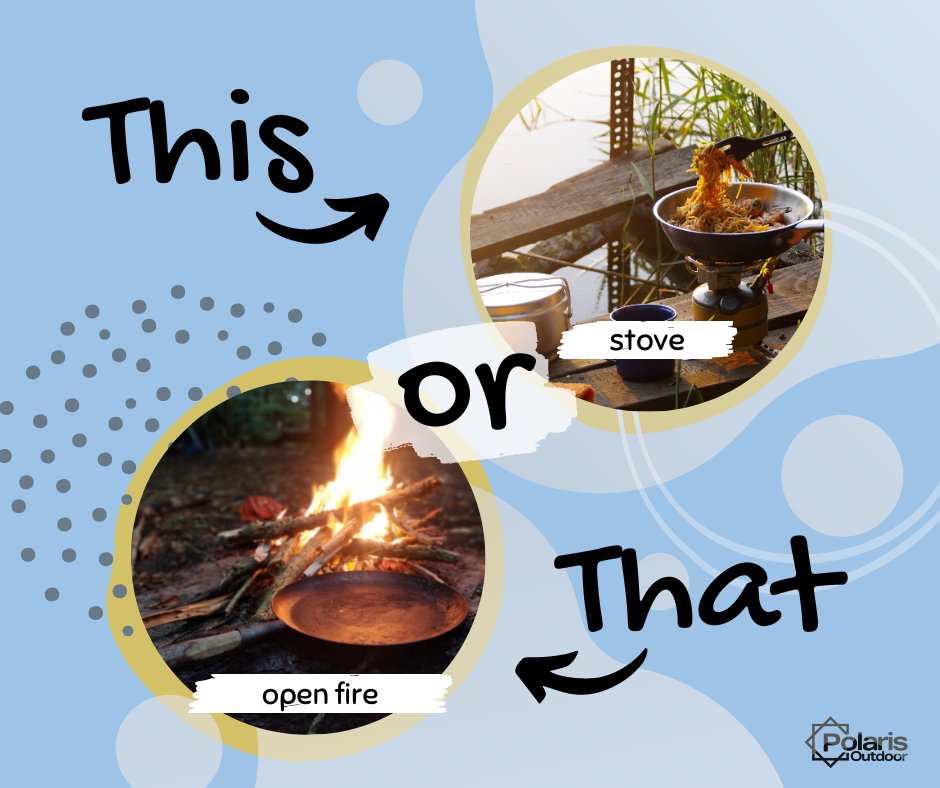 How would you rather cook? 
What's the best thing you've cooked outdoors?

#cook #outdoors #thisorthat #stove #openfire #sundayfun