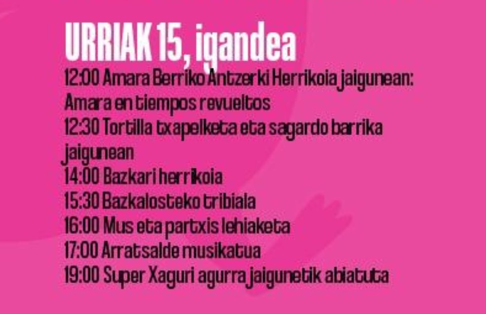 ABJaiak's tweet photo. Gaurko egitaraua!!! https://t.co/IoRQxFRYZB