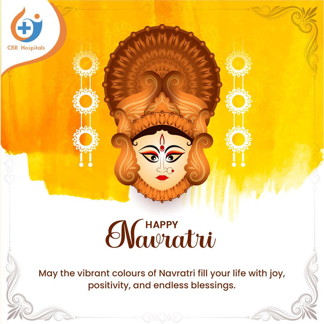May Goddess Durga bless you with health, happiness, and prosperity this Navratri. 
Happy Navratri✨
#navratri #happynavratri #durgapuja #navratri2023 #cbrhospitals