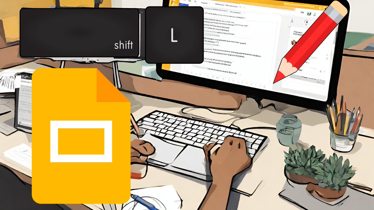 In Google Slides

📽️ While presenting

🔴 Press L to start laser pointer

⌨️ Use SHIFT L ✏️ to start the pen

#keytips #GoogleEDU  #GoogleSlides