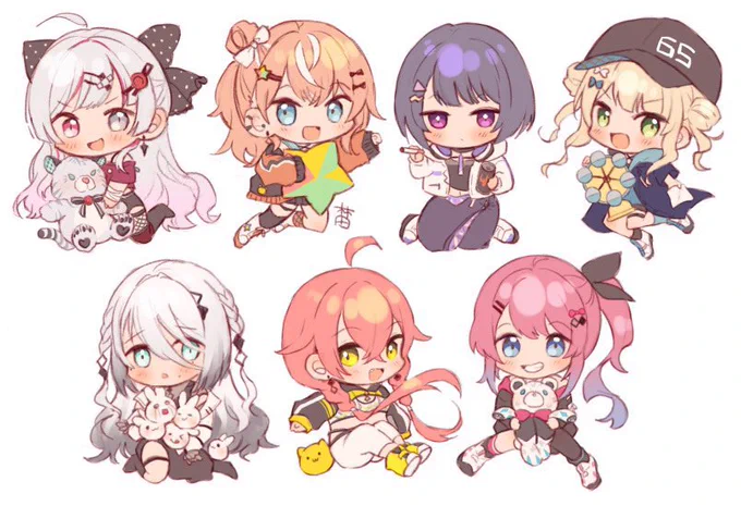 #とにかくワチャーッと集合してる絵を晒す見た人もやる 