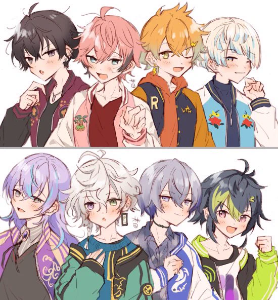 #とにかくワチャーッと集合してる絵を晒す見た人もやる 
