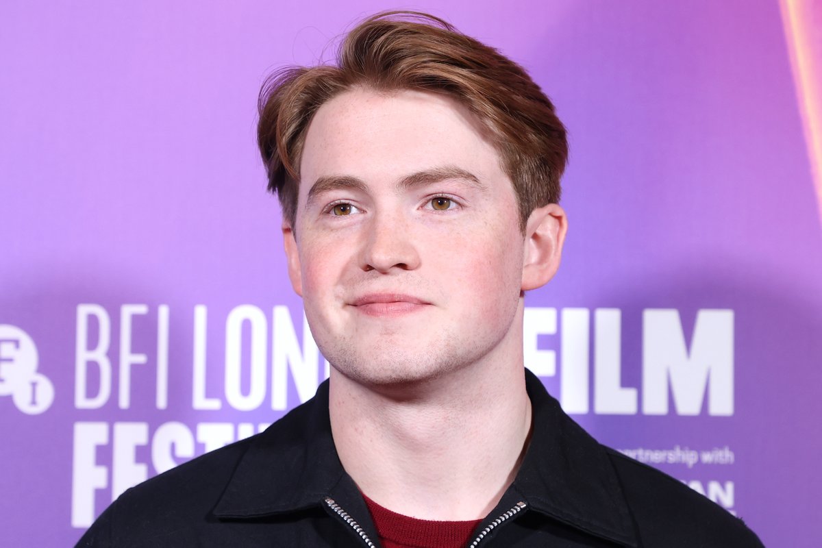 BFI's tweet image. Writer-director George Jaques at yesterday's #LFF premiere of First Feature Competition title, Black Dog. 

He was joined by cast members Leanne Best, Jason Flemyng and Keenan Munn-Francis, as well as special guests including Kit Connor and Kelly Jones.