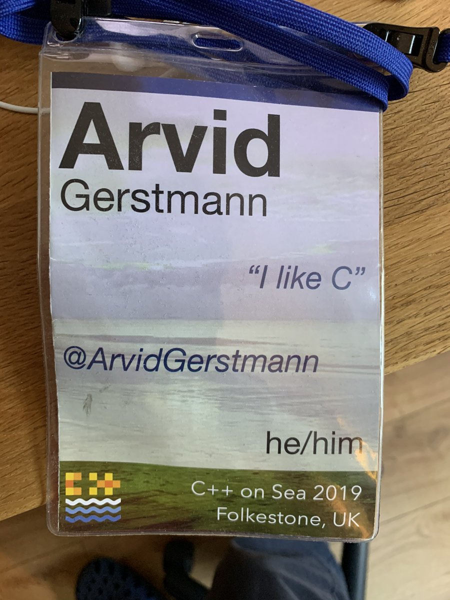 ArvidGerstmann's tweet image. Badge customization was always something I enjoyed at the various C++ conferences (e.g., cppcon, or C++ On Sea). It was a great conversation starter. I always put something contentious on them. ;)