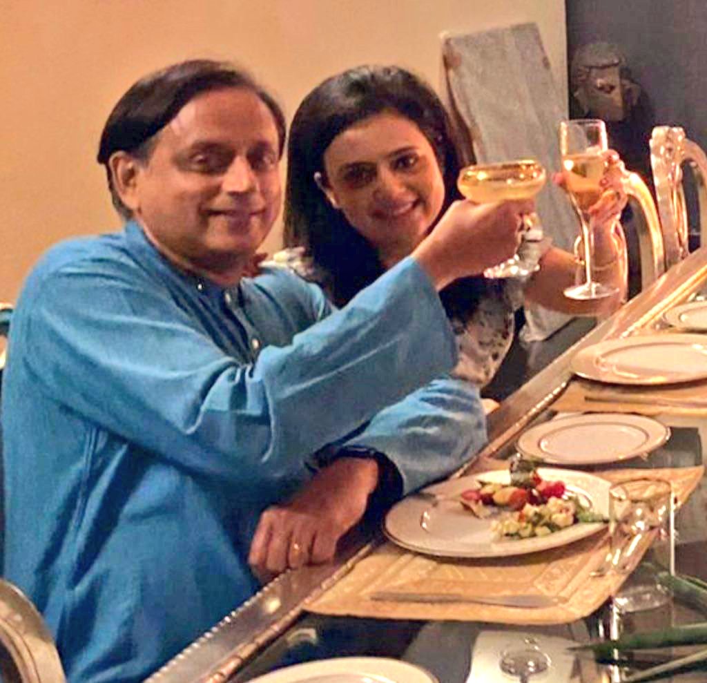 NewsSquare4's tweet photo. What's so wrong in these pics of Mahua Moitra! It actually resonates with TMC's slogan - Ma, Mati, Manush - with just a little tweaks. Ma-al (drinks), Mati (tobacco is grown on soil) &amp; Manush (Man-hus). And STOP trending #HaramiMahua you uncultured people. https://t.co/gaZiew8aVa