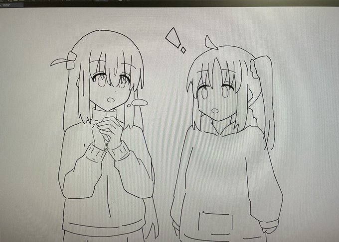 ぼ虹、描いてます。 
