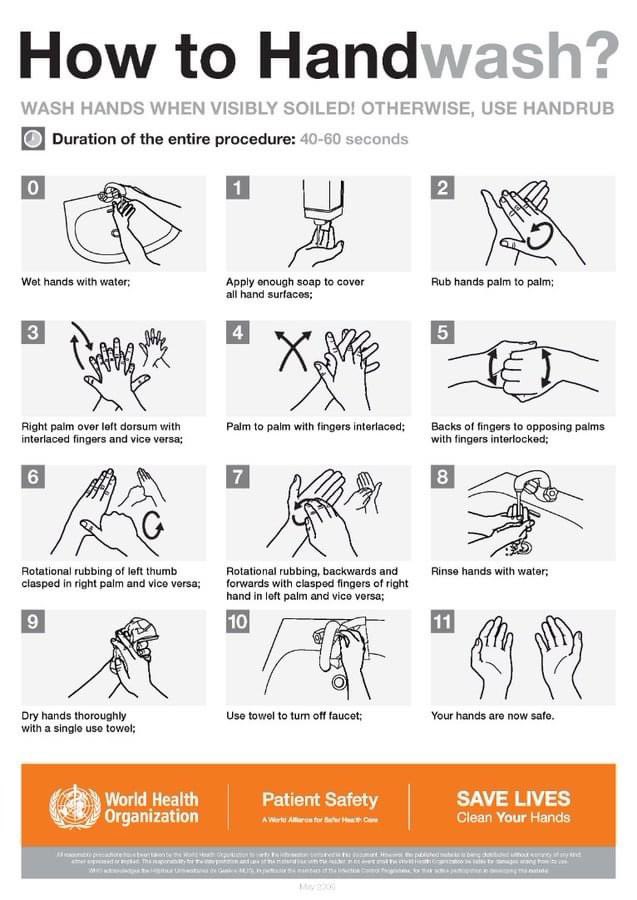 WHO's tweet photo. Today is #GlobalHandwashingDay.

Clean your hands frequently &amp; properly to prevent bacterial, diarrheal &amp; respiratory diseases such as

🛡️ cholera,
🛡️ Ebola,
🛡️ shigellosis,
🛡️ SARS,
🛡️ hepatitis E.

Use soap &amp; water for at least 40-60 seconds. https://t.co/aMZ7k8Wu8d