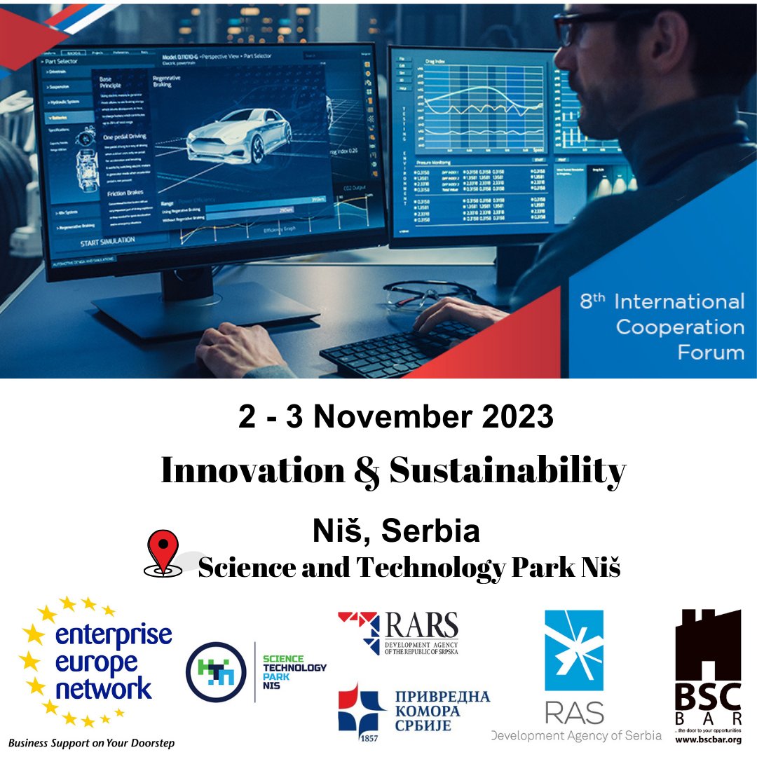 remora_co's tweet photo. We are in Niš, Serbia, for the 8th International Cooperation Forum with the theme "Innovation and Sustainability" on November 2-3.

#internationalcooperationforum #enterpriseeuronetwork #sciencetechnologyparknis #rars #developmentagencyofserbia #bscbar #inovation #sustainability https://t.co/j35f5mK089