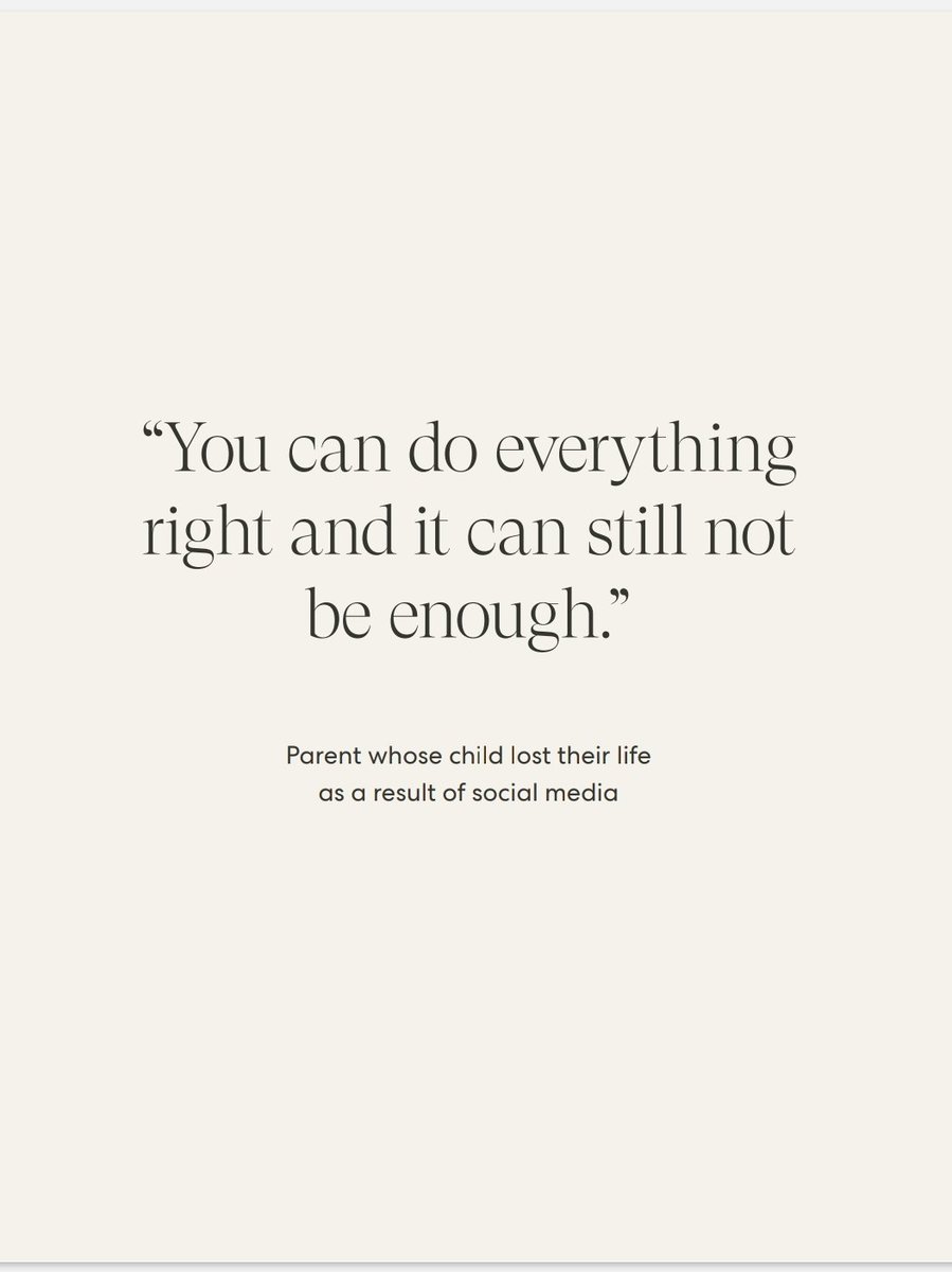 sunrayleo1's tweet photo. “You can do everything
right and it can still not
be enough.”
Parent whose child lost their life
as a result of social media
#ArchewellFoundation #InsightReport #PrinceHarryandMeghan #MentalHealthMatters https://t.co/hl4xZ89zlc